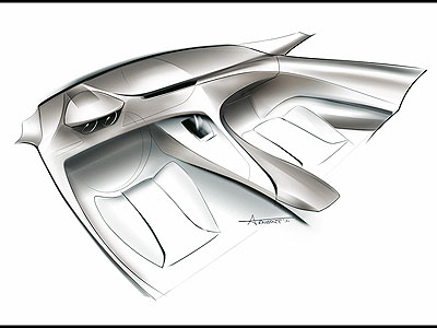 BMW Concept CS - Design sketch interior(NbNŊg)