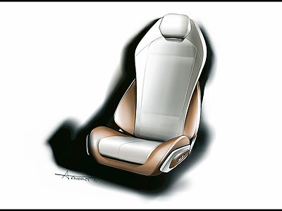 BMW Concept CS - Design sketch interior - Seat(NbNŊg)